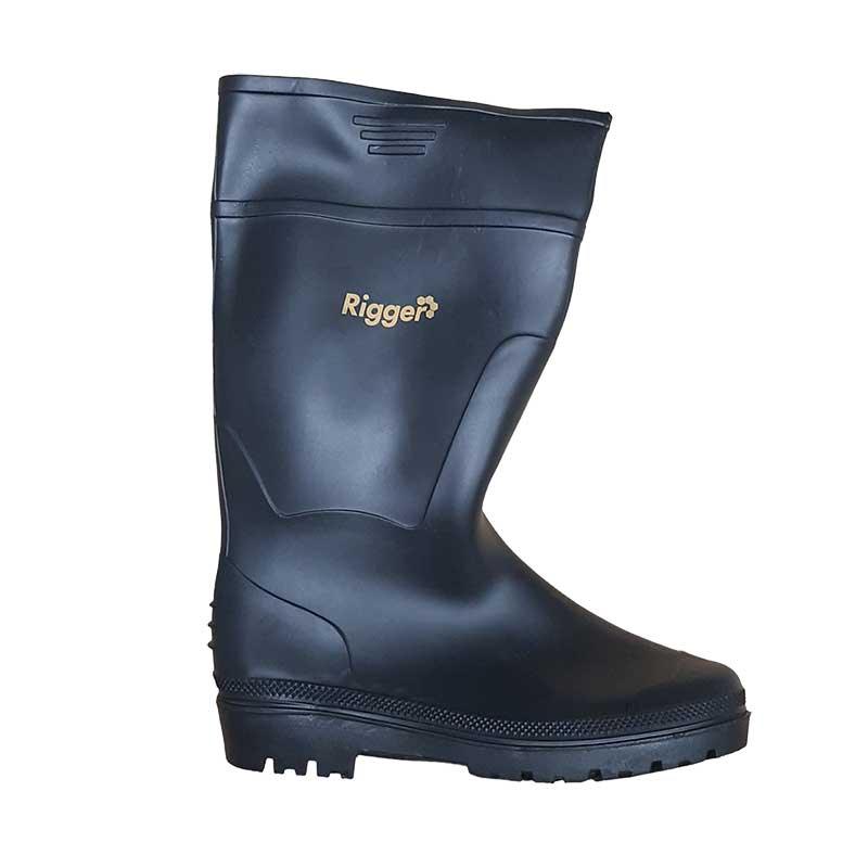 RIGGER Gum Boots Black ( UK Size 9 ) - Premium Safety Boots from Rigger - Just R 110! Shop now at Securadeal