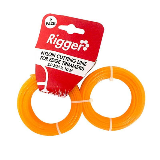 RIGGER Nylon Line Trimmer Line Twin Pack - 2 x 2mm x 10M - Premium Hardware from Rigger - Just R 17! Shop now at Securadeal