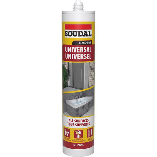 SOUDAL Universal Silicone Sealant Black 270ML - Premium silicone from SOUDAL - Just R 68! Shop now at Securadeal