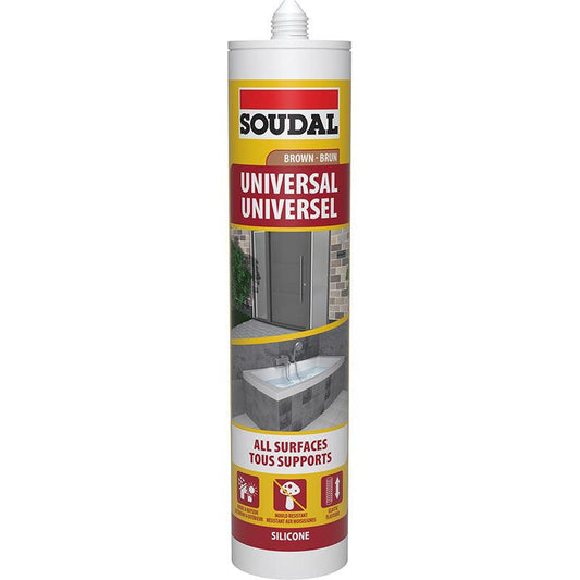 SOUDAL Universal Silicone Sealant Brown 270ML - Premium silicone from SOUDAL - Just R 68! Shop now at Securadeal