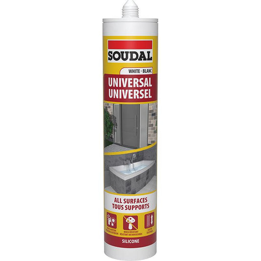 SOUDAL Universal Silicone Sealant White 270ML - Premium Silicone from SOUDAL - Just R 68! Shop now at Securadeal