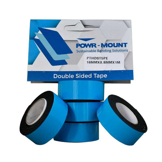 Tape Mounting Black W/Proof 8mm x 18mm x 1 MT P/P PTH 5PK - Premium Tape from POWR - Just R 9! Shop now at Securadeal