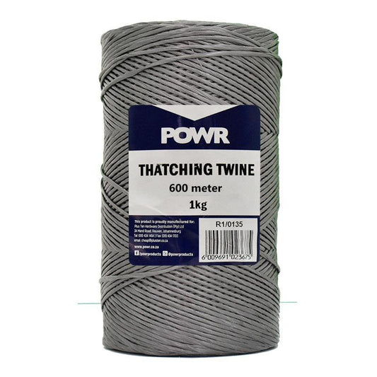Thatching Twine Polypropylene Dark Grey Medium 1Kg 600m/kg - Premium Hardware from POWR - Just R 74! Shop now at Securadeal