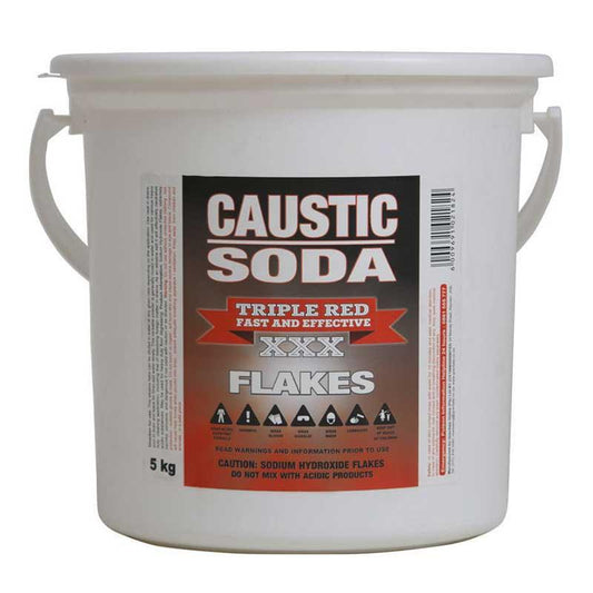 TRIPLE RED Caustic Soda Flakes 5kg - Premium Cleaning Products from Triple Red - Just R 320! Shop now at Securadeal