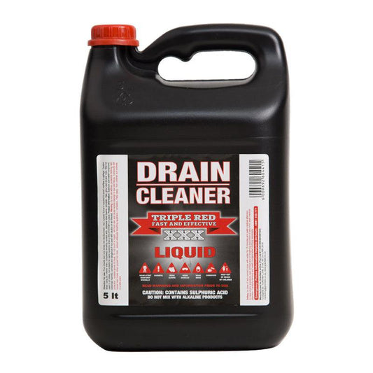 Triple Red Drain Cleaner Liquid 5 Litre - Premium Cleaning Products from Triple Red - Just R 151! Shop now at Securadeal
