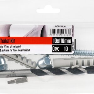 RUWAG Toilet Installation Kit 10mm x 110mm - Premium Hardware from Ruwag - Just R 59! Shop now at Securadeal