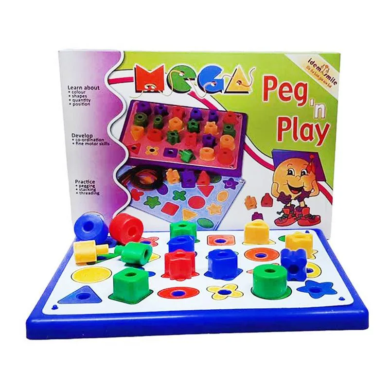smile-education-toys-mega-peg-n-play-age-2-securadeal-1 | Securadeal Smile Education Toys Mega Peg N Play Age 2+ Premium Toys from Smile Educational Toys Just R 158 Shop Now at Securadeal