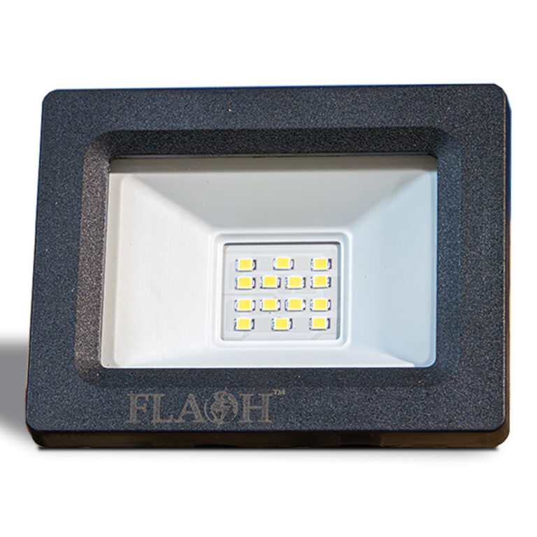FLASH 10W SMD LED Slim Floodlight Daylight 6000K Black - Premium Light Bulbs from FLASH - Just R 123! Shop now at Securadeal
