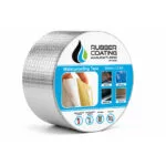 1 | Securadeal Roll of Waterproofing Tape from Rubber Coating Manufacturing Showing the Blue Product Label with Usage Icons 50mm X 25m