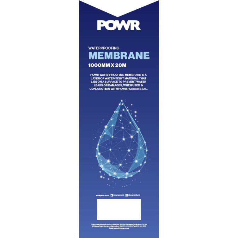 POWR Waterproofing Membrane Premium Grade 1000mm X 20m - Premium Tape from POWR - Just R 336! Shop now at Securadeal