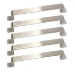 1_011788fb-574c-4fef-b82f-38953dbbfb3b | Securadeal Roco Flat D Cupboard Handle Satin Chrome 160mm 5 Pack Premium Handles from Roco