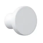 Roco Flat Button Drawer Knob White 30mm  5 Pack    Premium Drawer Knobs from Roco