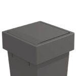 1_232b9a6b-f738-4c7d-af98-4d0f0ca5ebcc | Securadeal Roco Onda Door Mounted Bin Orion Grey 5 Litre Premium Bins Buckets from Roco