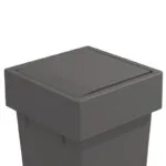 1_232b9a6b-f738-4c7d-af98-4d0f0ca5ebcc | Securadeal Roco Onda Door Mounted Bin Orion Grey 5 Litre Premium Bins Buckets from Roco