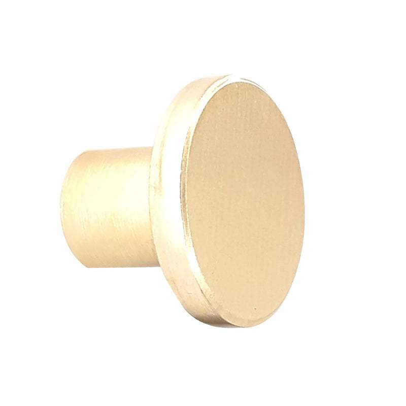 1_3eb36393-d8b8-4df3-8ef0-61ca5031e587 | Securadeal ROCO Flat Button Drawer Knob Brushed Brass 30mm - Premium Hardware from ROCO - Just R 38! Shop now at Securadeal