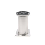 Roco Adjustable Round Table Leg Silver 100mm X 50mm   Premium Hardware from Roco   Just R 49 Shop Now at Securadeal