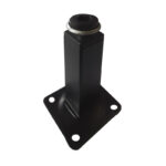 Roco Adjustable Table Leg with Square Black Plate 100mm X 25mm   Premium Hardware from Roco   Just R 28 Shop Now at Securadeal