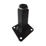 Roco Adjustable Table Leg with Square Black Plate 100mm X 25mm   Premium Home Accessories from Roco
