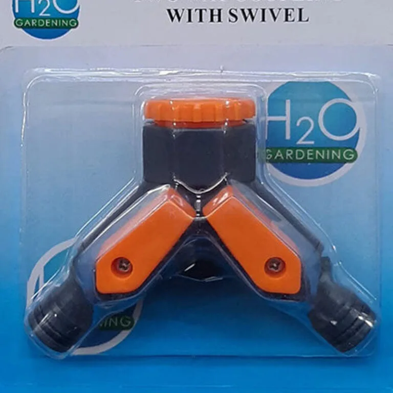 H20 Garden Tap Coupling 2 Way Split Water Flow Swivel - Premium Garden Hose from H20 - Just R 50! Shop now at Securadeal