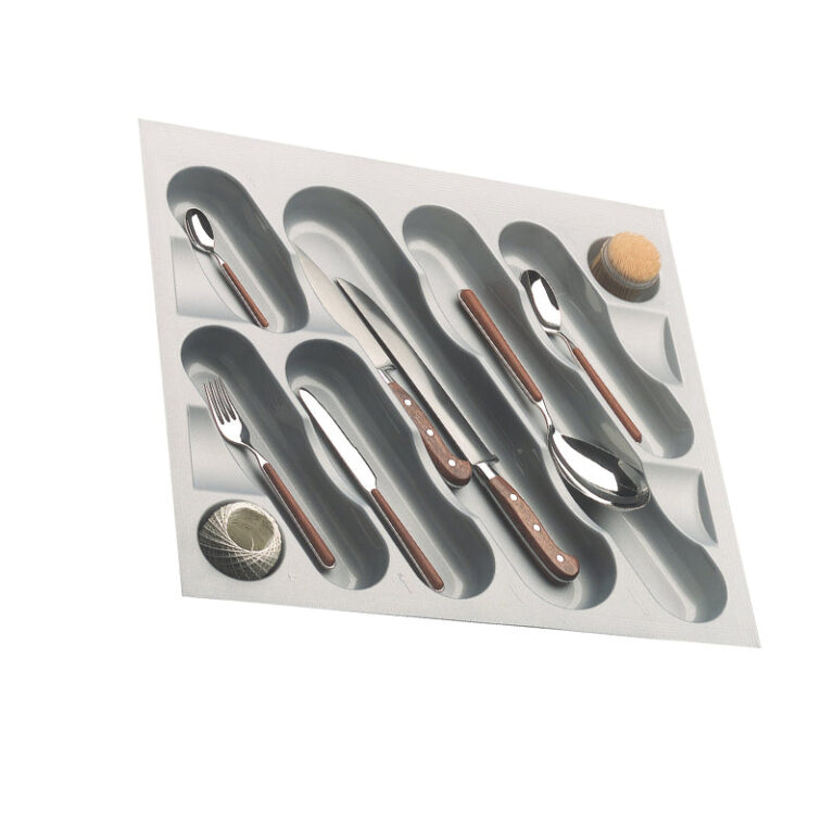 ROCO Cutlery Tray Metallic Grey 400mm Unit - Premium Hardware from ROCO - Just R 216! Shop now at Securadeal
