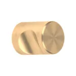 Roco Cylindrical Drawer Knob Brushed Brass 20mm   Premium Drawer Knobs from Roco
