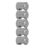 1_82eadd63-f84b-46ad-8e7e-c5231b8a3ac5 | Securadeal Roco Cylindrical Drawer Knob Satin Chrome 20mm 5 Pack Premium Drawer Knobs from Roco