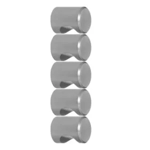 ROCO Cylindrical Drawer Knob Satin Chrome 20mm ( 5 Pack ) - Premium Hardware from ROCO - Just R 140! Shop now at Securadeal
