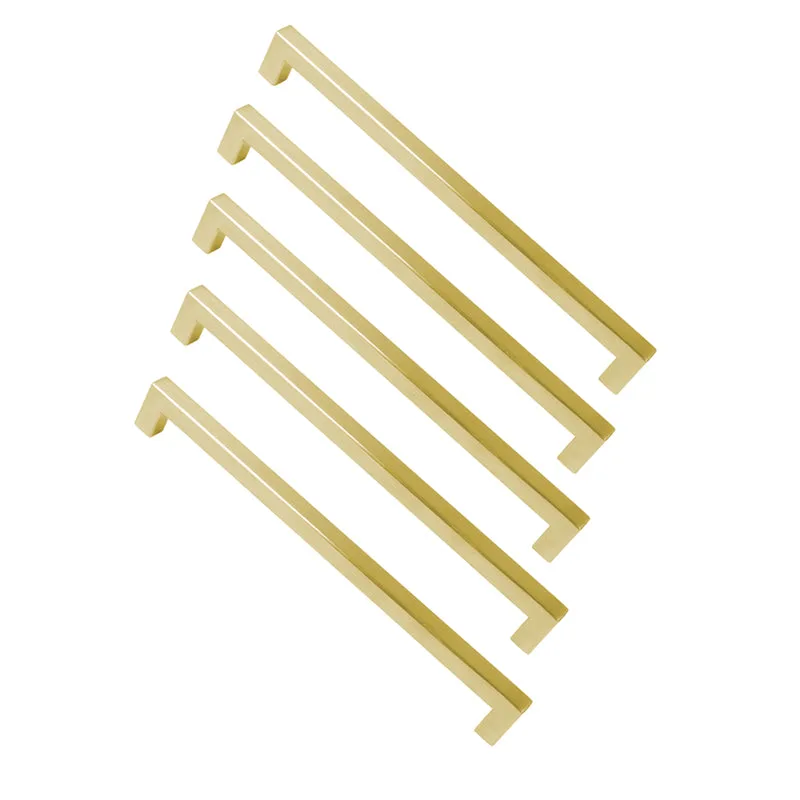 Roco Cupboard Handle Bar Hollow Square Brushed Brass 160mm  5 Pack    Premium Hardware from Roco   Just R 300 Shop Now at Securadeal