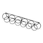 1_bfa5bb1b-6381-401c-b7fe-80682f86f6dd | Securadeal Roco Wine Bottle Holder 6 Ring Matt Black Premium Cupboard Handles from Roco