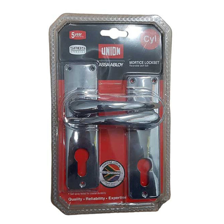 UNION Lockset Cylinder Profile Gower Satin Chrome 2 x 28SN Boxed - Premium Hardware from Union - Just R 524! Shop now at Securadeal