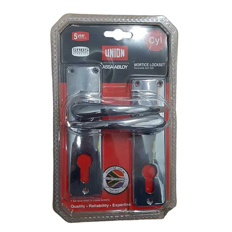 UNION Lockset Cylinder Profile Gower Satin Chrome 2 x 28SN Boxed - Premium Hardware from Union - Just R 524! Shop now at Securadeal