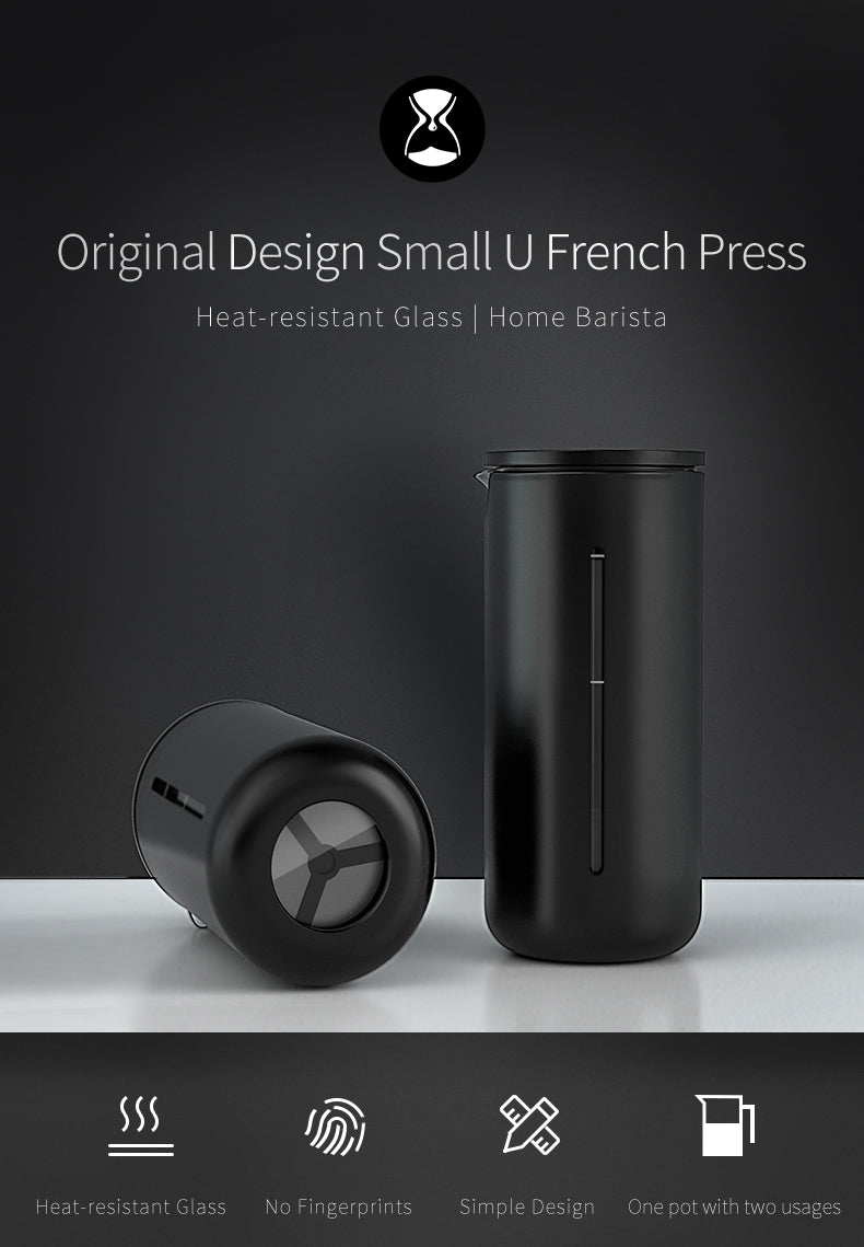 1_d7050f2e-4da8-4dca-bacd-b8882c4cbe58 | Securadeal TIMEMORE Small U French Press Plunger (2-3 cup) Black - Premium Coffee Machine & Filters from Timemore - Just R 645! Shop now at Securadeal