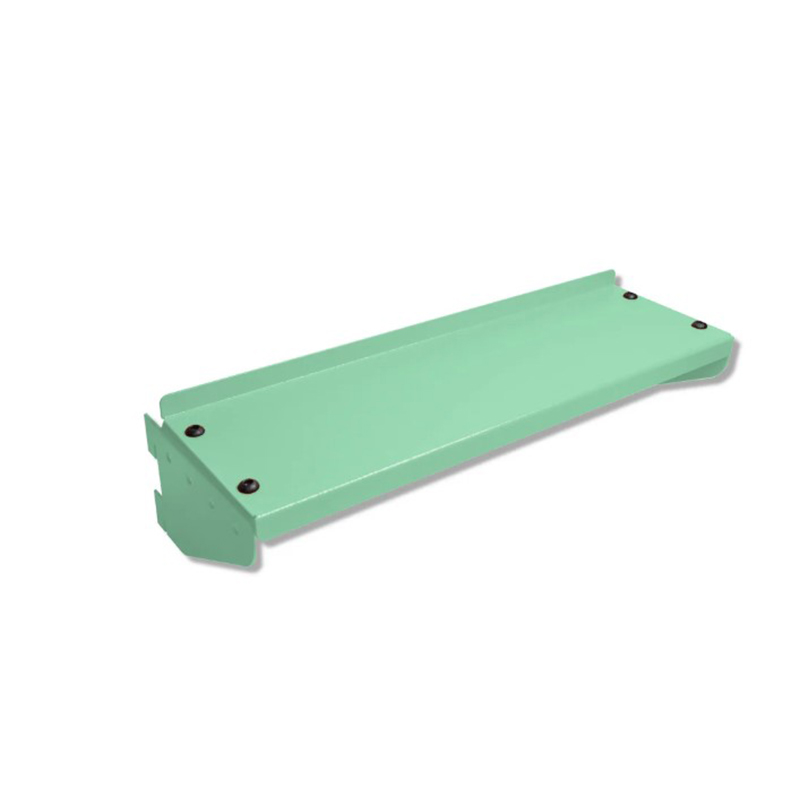 2 | Securadeal Green Metal Rectangular Guardcover with Corner Mounting Holes and Angled End Flanges Likely a Machine Accessory or Cover Plate