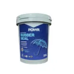 2 | Securadeal 20l Bucket of Powr Rubber Seal Waterproofing Liquid Rubber with Blue Label and Umbrella Graphic