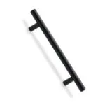 Roco Cupboard Handle Bar Hollow Black 160mm X 12mm   Premium Handles from Roco