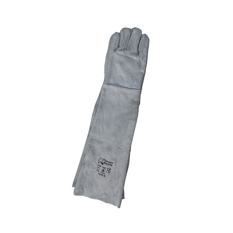 2_292ba4d9-f91e-4a08-853c-c1f986fd73da | Securadeal PIONEER SAFETY Gloves Leather Welding Chrome Cow Split D/Palm Shoulder 16" Large - Premium Gloves from Pioneer - Just R 106! Shop now at Securadeal