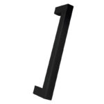 Roco Cupboard Handle Bar Hollow Square Matt Black 192mm   Premium Hardware from Roco   Just R 39 Shop Now at Securadeal