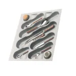 Roco Cutlery Tray Metallic Grey 450mm Unit   Premium Home Accessories from Roco
