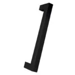 Roco Cupboard Handle Bar Hollow Square Matt Black 128mm   Premium Handles from Roco