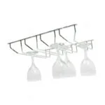 2_67970b35-73d0-4055-88fc-7ef4bb5b29e1 | Securadeal Roco Wine Glass Holder 4 Row Chrome 345mm for 12 Glasses Premium Cupboard Handles from Roco