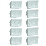 2_7ccdd741-f9bf-444f-8c80-28ab82a9e221 | Securadeal Roco Prepack Double Bracket with Lids White 10 Per Pack Premium Hardware from Roco Just R 10 Shop Now at Securadeal