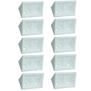 2_7ccdd741-f9bf-444f-8c80-28ab82a9e221 | Securadeal Roco Prepack Double Bracket with Lids White 10 Per Pack Premium Hardware from Roco Just R 10 Shop Now at Securadeal