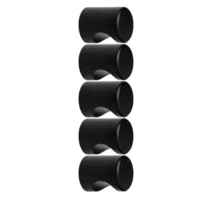 ROCO Cylindrical Drawer Knob Matt Black 20mm ( 5 Pack ) - Premium Hardware from ROCO - Just R 140! Shop now at Securadeal