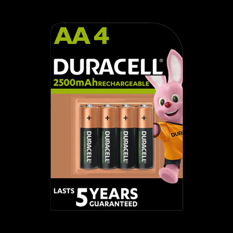2_9e8f7a4f-2dac-46e0-b45f-94cf46a0a97d | Securadeal DURACELL Battery Rechargeable AA 2500mAh ( Pack of 4 ) - Premium Battery from Duracell - Just R 315.95! Shop now at Securadeal