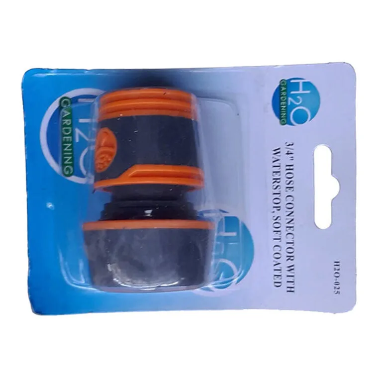 H20 Garden Hose Connector 3/4" Stop And Soft Grip - Premium Garden Hose from H20 - Just R 29.01! Shop now at Securadeal