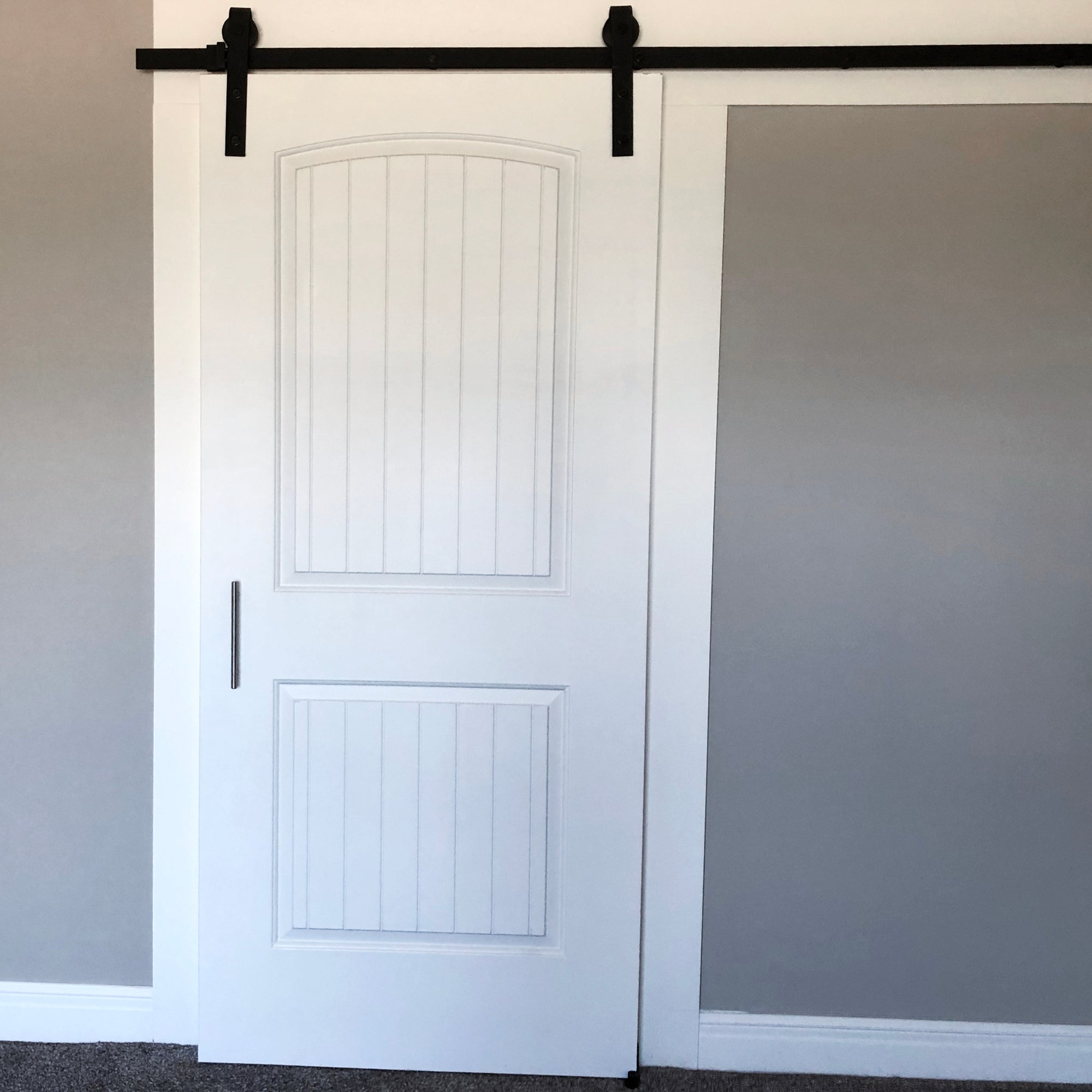 2_af3dcc8c-1f27-422d-b59e-231a5d4bdec5 | Securadeal ROCO Single Barn Door Runner Complete Kit Black 2m - Premium Hardware from ROCO - Just R 1699! Shop now at Securadeal