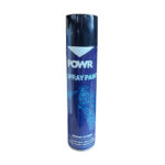 Powr Spray Paint Std 300ml Tin Black Matt   Premium Paint  Decorating from Powr