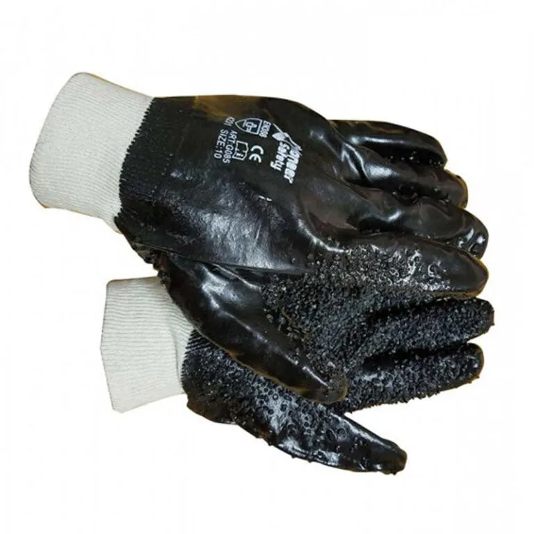PIONEER Gloves Black Chip Palm Knit Wrist Grip and Abrasion Resistant Large - Premium Gloves from Pioneer - Just R 39! Shop now at Securadeal