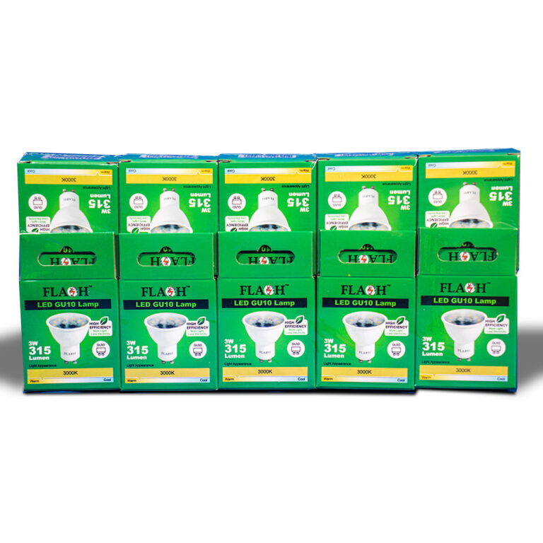 FLASH High-Efficiency 3W LED GU10 Lamp 120D (10 Pack) - Premium Light Bulbs from FLASH - Just R 154! Shop now at Securadeal