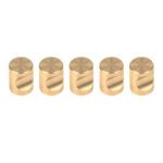 3_0da25f84-3606-465d-a23e-b6e23c39c529 | Securadeal Roco Cylindrical Drawer Knob Brushed Brass 20mm 5 Pack Premium Hardware from Roco Just R 140 Shop Now at Securadeal